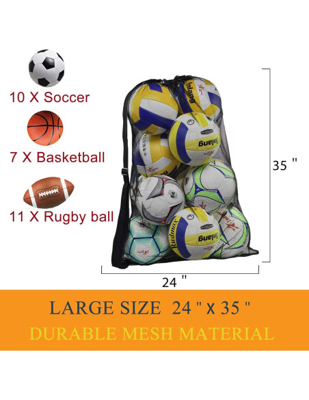 Bolsa de Malla Rudmox 35L para Equipos Deportivos Negra