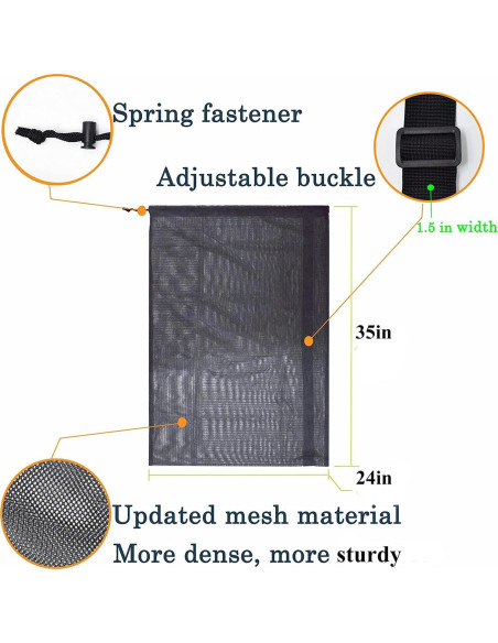 Bolsa de Malla Rudmox 35L para Equipos Deportivos Negra