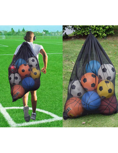 Bolsa de Malla Rudmox 35L para Equipos Deportivos Negra
