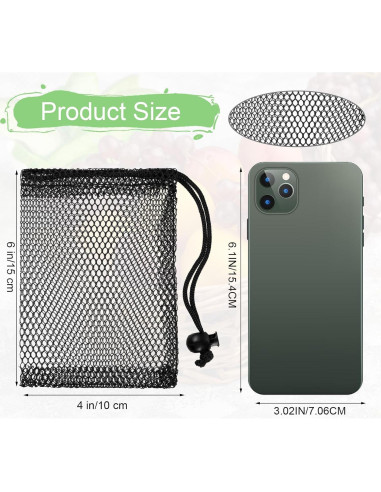 10 Bolsas de Malla Nylon 15x10 cm YUXIANLB para Gimnasio