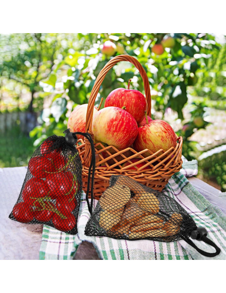 10 Bolsas de Malla Nylon 15x10 cm YUXIANLB para Gimnasio