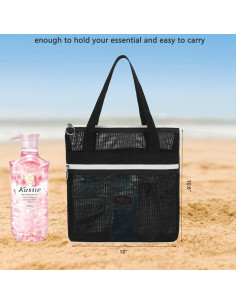 Caddy de Ducha Portátil GYEUKHAM Negro 30x10 cm Secado Rápido 2