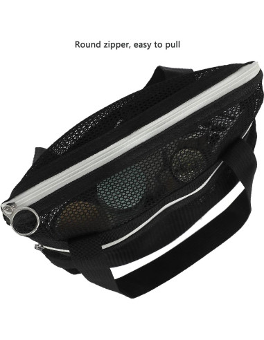 Caddy de Ducha Portátil GYEUKHAM Negro 30x10 cm Secado Rápido