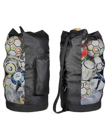 Bolsa de Malla Fitdom XL 49L para Fútbol y Deportes