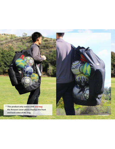 Bolsa de Malla Fitdom XL 49L para Fútbol y Deportes