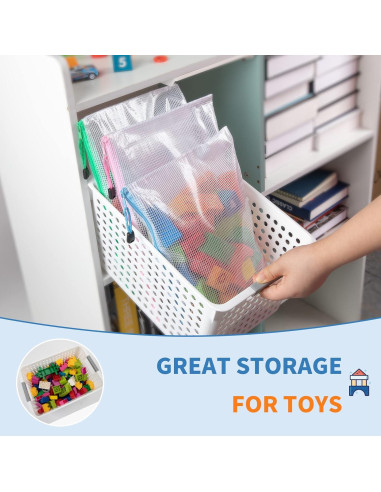 Bolsa de Malla con Cremallera Umriox 32PCS A4 Multicolor