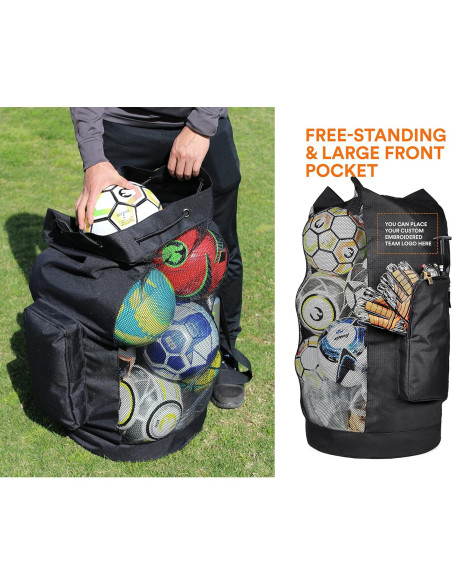 Bolsa de Malla Fitdom XL 49L para Fútbol y Deportes