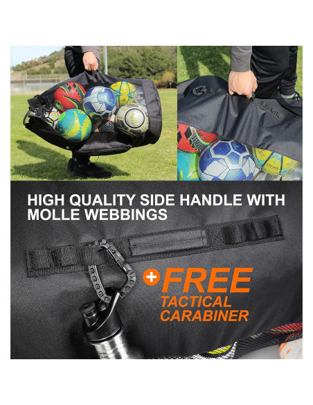 Bolsa de Malla Fitdom XL 49L para Fútbol y Deportes