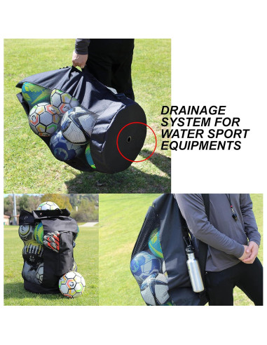 Bolsa de Malla Fitdom XL 49L para Fútbol y Deportes