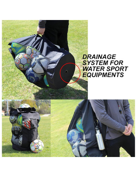 Bolsa de Malla Fitdom XL 49L para Fútbol y Deportes