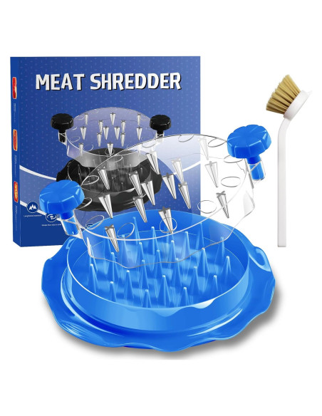 Desmenuzador de Pollo LIDIFC Grande con Cepillo - Azul