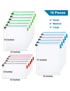 16 Bolsas de Malla RUSON para Almacenamiento de Juguetes 2