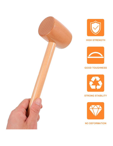Martillo de Madera Luxshiny para Cangrejo y Langosta 30cm