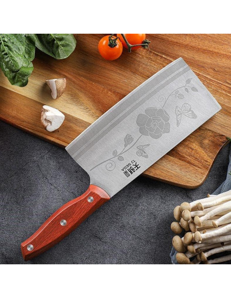 Cuchillo de Hacha de Carne TJ POP 18.8 cm Acero Inoxidable