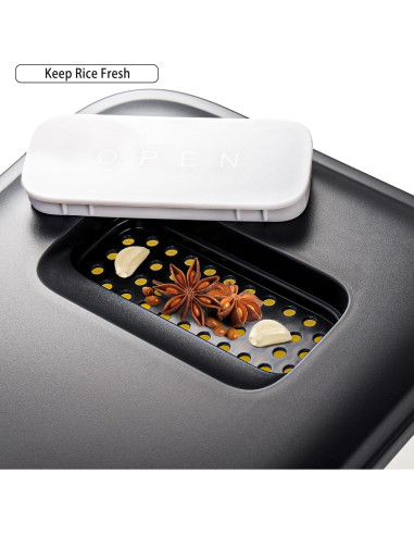 Contenedor de Arroz Grande ZEAYEA 11,34 kg con Tapa y Taza