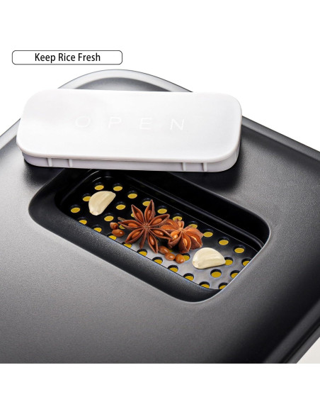 Contenedor de Arroz Grande ZEAYEA 11,34 kg con Tapa y Taza