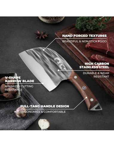 Cuchillo de Rebanar ZHANG XIAO QUAN 16 cm Acero Inoxidable