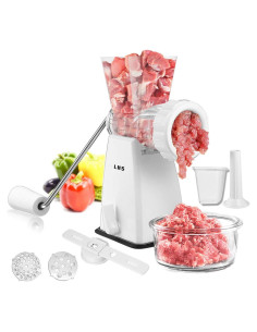 Molinillo de Carne Manual LHS Acero Inoxidable Blanco 0.79kg