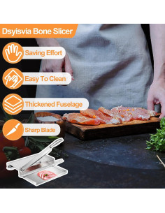 Cortadora de Carne y Huesos Dsyisvia 50.8cm Acero Inoxidable 2