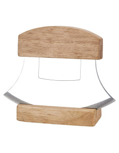 Cuchillo Ulu de Alaska Senvasfa 15,24 cm con soporte de madera