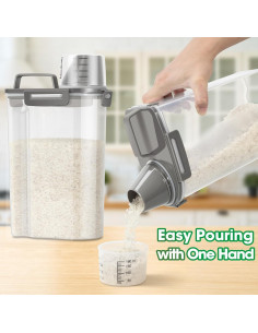 Contenedor de Almacenamiento de Alimentos TBMax 2 Pcs 2,27 kg 2