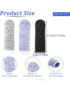 Paquete de 24 Protectores de Dedos Sliverdew Reutilizables 2