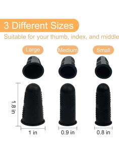 24 Tapas de Silicona Ykimok para Dedos - Antideslizantes 2