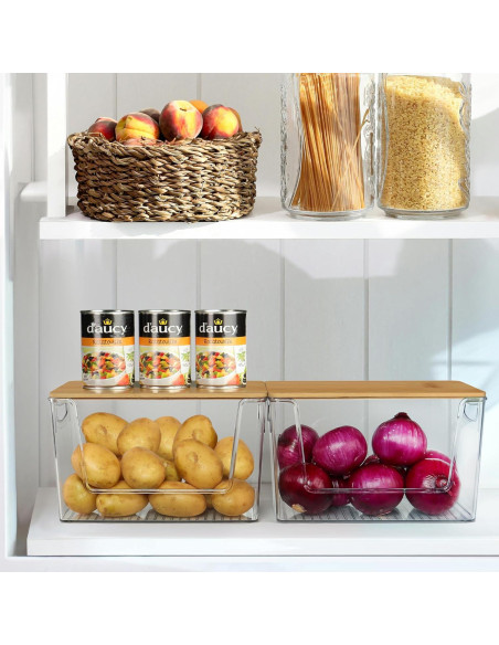 2 Organizadores Apilables Spacemart para Cebollas y Papas