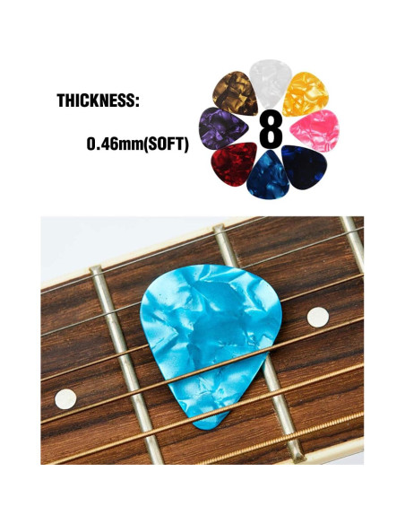 Set de Protectores de Dedo y Picks para Guitarra Silicona