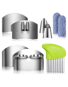 Juego de 9 Protectores de Dedos Raiten Acero Inoxidable