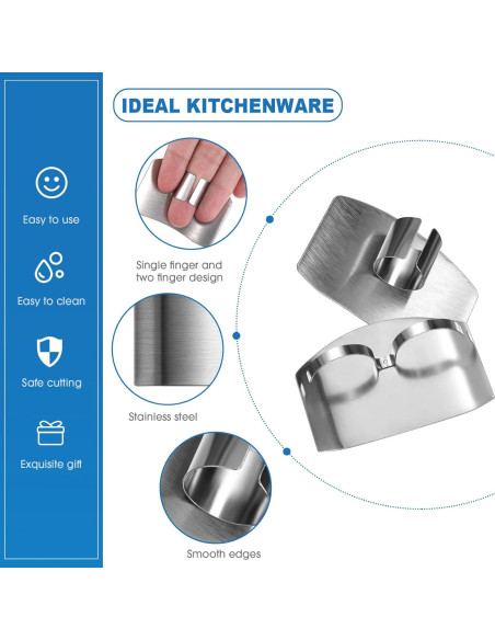 Juego de 9 Protectores de Dedos Raiten Acero Inoxidable