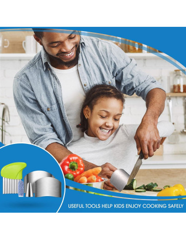 Juego de 9 Protectores de Dedos Raiten Acero Inoxidable