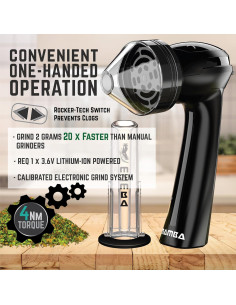 Molinillo Eléctrico de Hierbas Mamba V2-55 Negro 2g USB 2