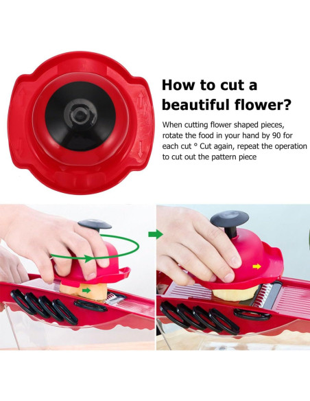 Soporte de Seguridad Alimentaria DOITOOL para Rallador Rojo