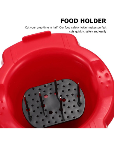 Soporte de Seguridad Alimentaria DOITOOL para Rallador Rojo