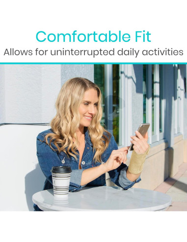 Férula de Muñeca Vive Beige Izquierda para Síndrome del Túnel Carpiano