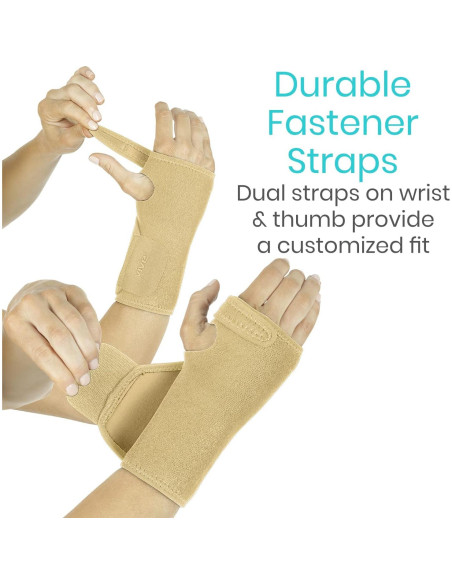 Férula de Muñeca Vive Beige Izquierda para Síndrome del Túnel Carpiano