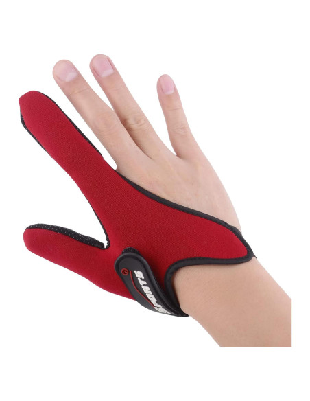 Guante de Pesca Profesional Uniwit Rojo Ajustable