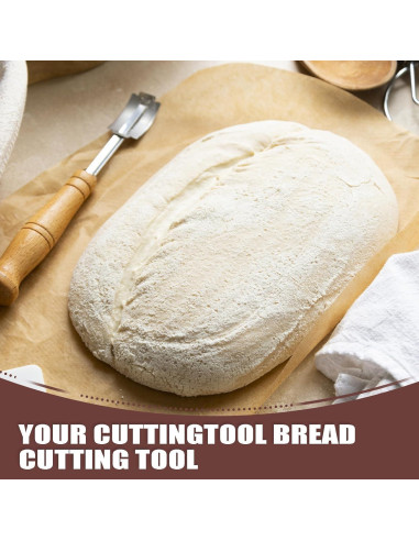 Cortador de Pan Furneet con 11 Cuchillas y Mango de Madera
