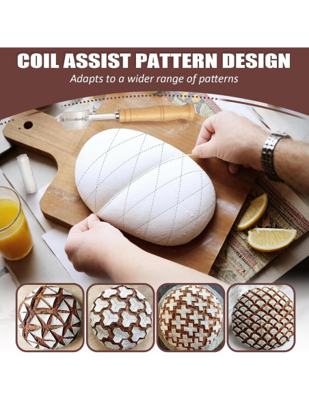 Cortador de Pan Furneet con 11 Cuchillas y Mango de Madera