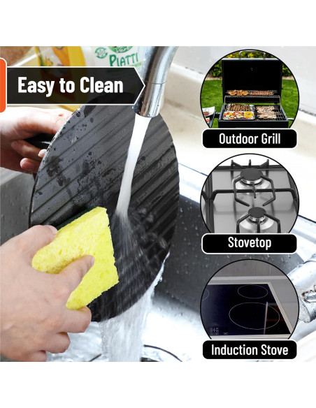 Prensa de Parrilla de Hierro Fundido UNCO 21.6 cm Mango de Madera