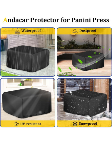 Funda Impermeable Andacar para Cuisinart Panini Press GR-4NP1