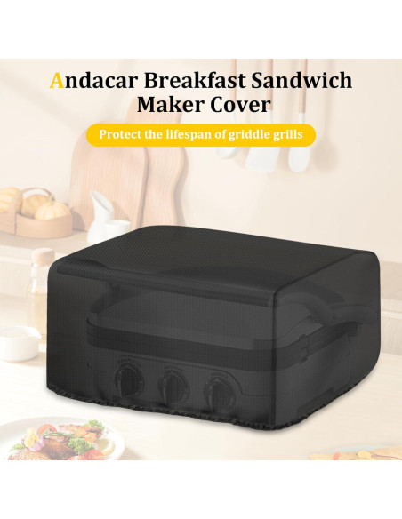 Funda Impermeable Andacar para Cuisinart Panini Press GR-4NP1
