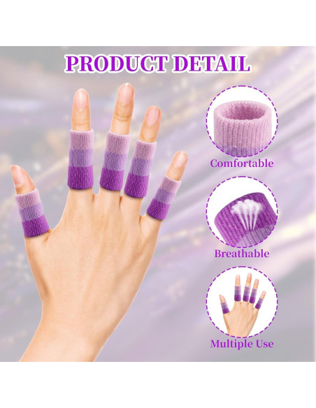 20 Protectores de Dedos de Ganchillo Asofelk 4cm Transpirables