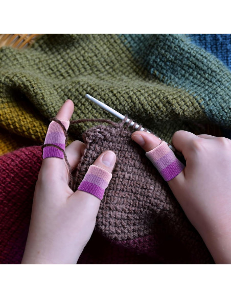 20 Protectores de Dedos de Ganchillo Asofelk 4cm Transpirables