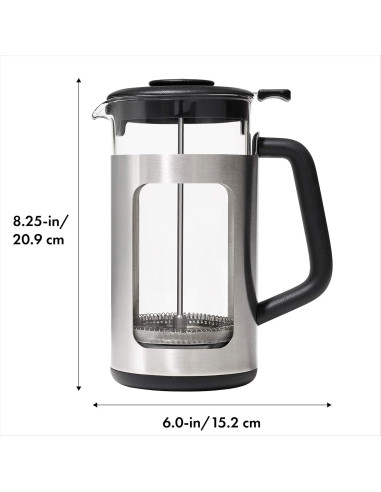 Prensa Francesa OXO Brew 8 Tazas Acero Inoxidable 0.95L