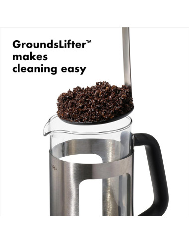 Prensa Francesa OXO Brew 8 Tazas Acero Inoxidable 0.95L