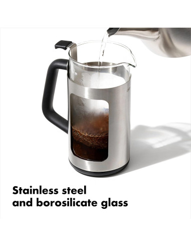 Prensa Francesa OXO Brew 8 Tazas Acero Inoxidable 0.95L
