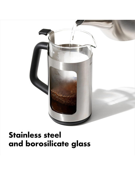 Prensa Francesa OXO Brew 8 Tazas Acero Inoxidable 0.95L