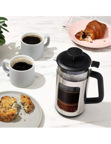 Prensa Francesa OXO Brew 8 Tazas Acero Inoxidable 0.95L